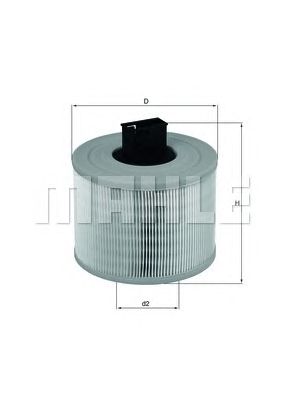 MAHLE lx1035 -  Воздушный фильтр