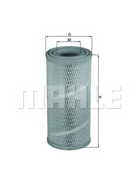 MAHLE lx1142 -  Воздушный фильтр