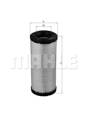MAHLE lx1241 -  Воздушный фильтр