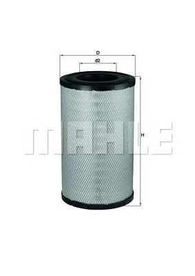MAHLE lx1243 -  Воздушный фильтр