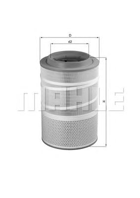 MAHLE lx1278 -  Воздушный фильтр
