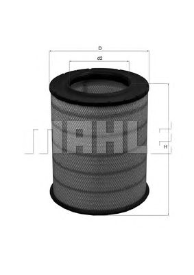 MAHLE lx1281 -  Воздушный фильтр