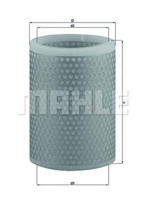 MAHLE lx136 -  Воздушный фильтр