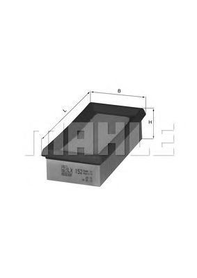 MAHLE lx152 -  Воздушный фильтр