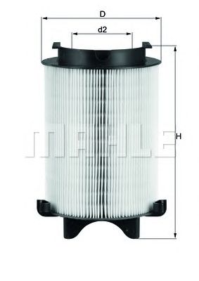 MAHLE lx1566 -  Воздушный фильтр
