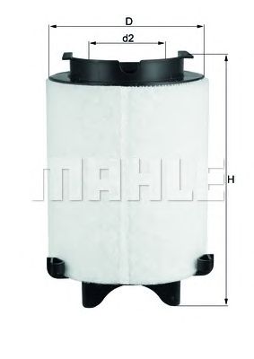 MAHLE lx15661 -  Воздушный фильтр