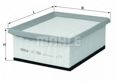 MAHLE lx1568 -  Воздушный фильтр