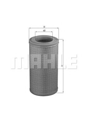 MAHLE lx1629 -  Воздушный фильтр