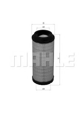 MAHLE lx1673 -  Воздушный фильтр