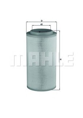 MAHLE lx1734 -  Воздушный фильтр