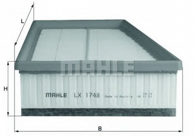 MAHLE lx1748 -  Воздушный фильтр