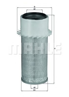 MAHLE lx18 -  Воздушный фильтр
