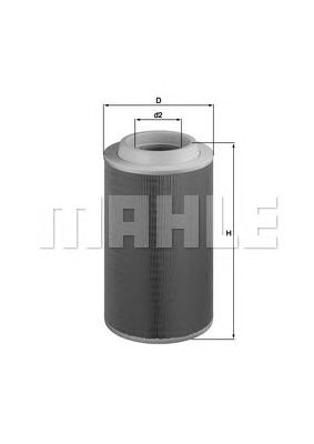 MAHLE lx1801 -  Воздушный фильтр
