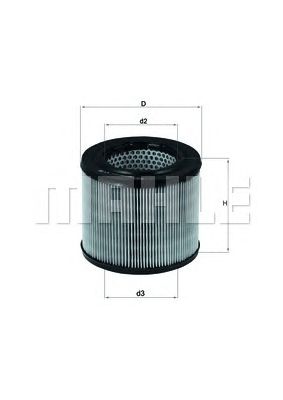 MAHLE lx194 -  Воздушный фильтр