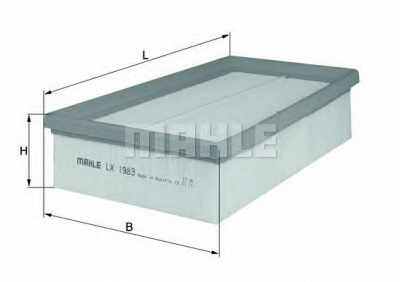 MAHLE lx1983 -  Воздушный фильтр