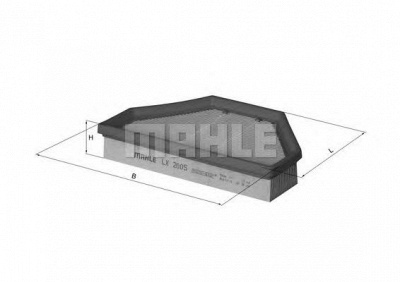 MAHLE lx2005 -  Воздушный фильтр