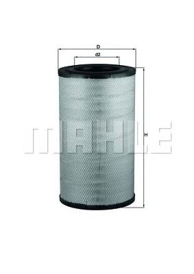 MAHLE lx2081 -  Воздушный фильтр