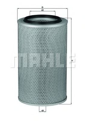 MAHLE lx227 -  Воздушный фильтр
