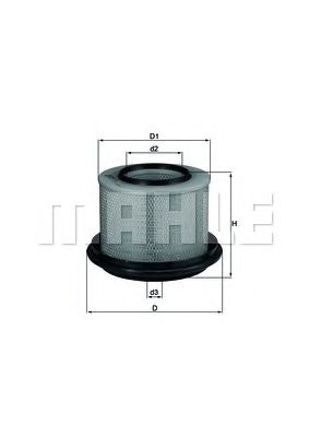 MAHLE lx239 -  Воздушный фильтр