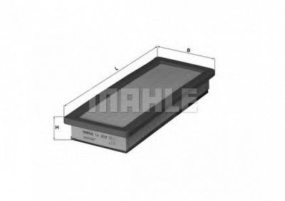 MAHLE lx2637 -  Воздушный фильтр