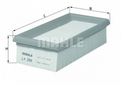 MAHLE lx266 -  Воздушный фильтр