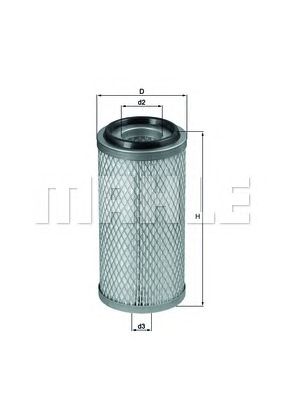 MAHLE lx272 -  Воздушный фильтр