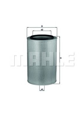 MAHLE lx273 -  Воздушный фильтр