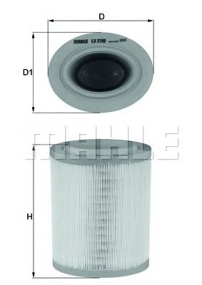 MAHLE lx2790 -  Воздушный фильтр