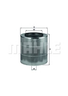 MAHLE lx2814 -  Воздушный фильтр