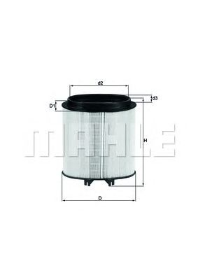 MAHLE lx2974 -  Воздушный фильтр