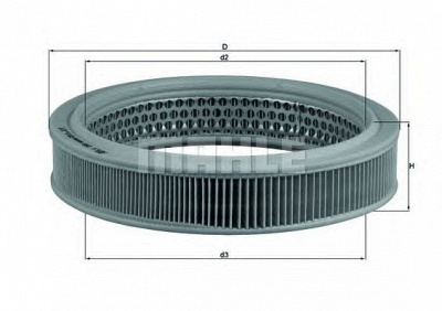 MAHLE lx298 -  Воздушный фильтр