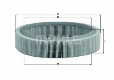 MAHLE lx317 -  Воздушный фильтр