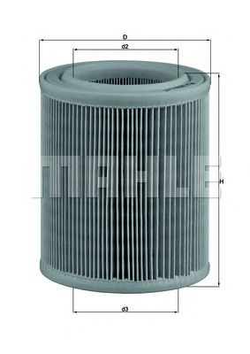 MAHLE lx329 -  Воздушный фильтр