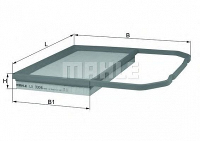 MAHLE lx3306 -  Воздушный фильтр