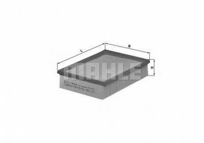 MAHLE lx343 -  Воздушный фильтр