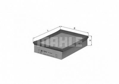 MAHLE lx347 -  Воздушный фильтр