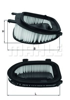 MAHLE lx3541 -  Фильтр воздушный