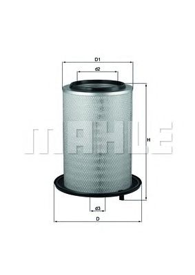 MAHLE lx450 -  Воздушный фильтр