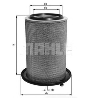 MAHLE lx451 -  Воздушный фильтр