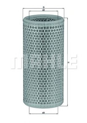 MAHLE lx502 -  Воздушный фильтр