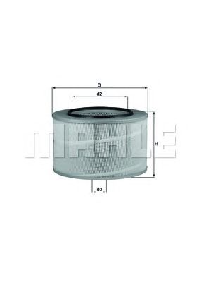 MAHLE lx507 -  Воздушный фильтр