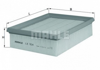 MAHLE lx524 -  Воздушный фильтр