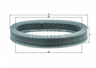 MAHLE lx527 -  Воздушный фильтр