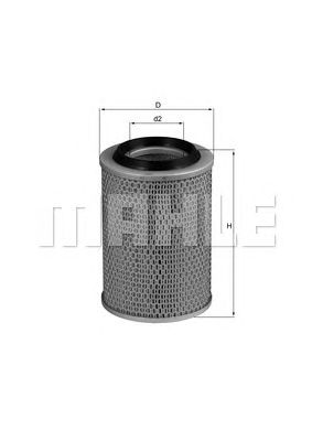 MAHLE lx567 -  Воздушный фильтр