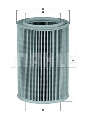 MAHLE lx587 -  Воздушный фильтр