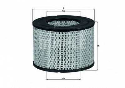 MAHLE lx606 -  Воздушный фильтр
