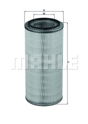 MAHLE lx608 -  Воздушный фильтр