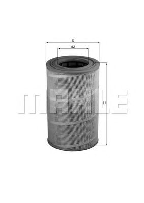 MAHLE lx612 -  Воздушный фильтр