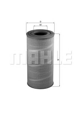 MAHLE lx619 -  Воздушный фильтр