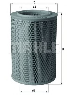 MAHLE lx620 -  Воздушный фильтр